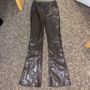 Motel Rocks Flare Leather Pants